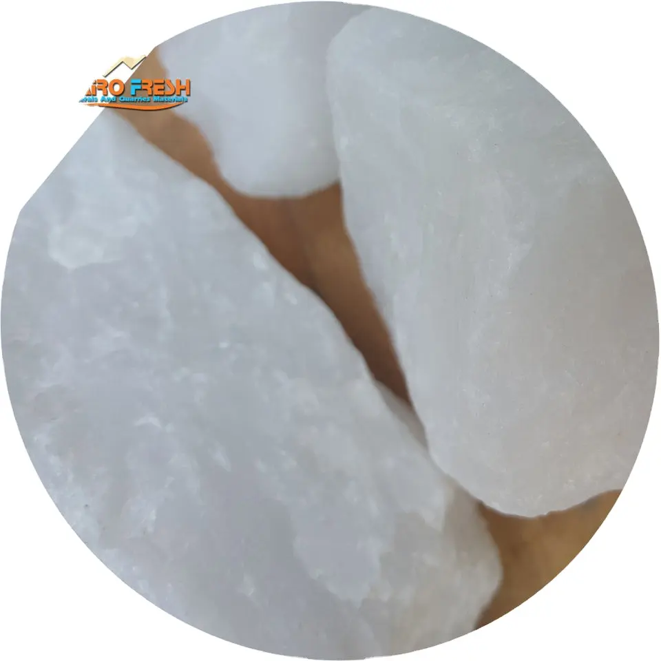 Matières premières: cristal de Quartz naturel d'egypte, grumeaux de Quartz de haute pureté 99.7% en vrac 50 - 150 Mm pierre de Quartz de coupe