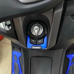 Yamaha Nmax için motosiklet CNC aksesuarları 125 150 155 160 kontak anahtarı kilit kilit kapağı elektrikli kapı kilidi dekoratif kapak - Product Image 3