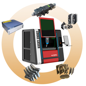 600x600mm High Precision Fiber Laser Cutting Machine 3000w Steel Sheet Iron Aluminum Copper Cut Looke-6060s With Water <strong>Chiller</strong>