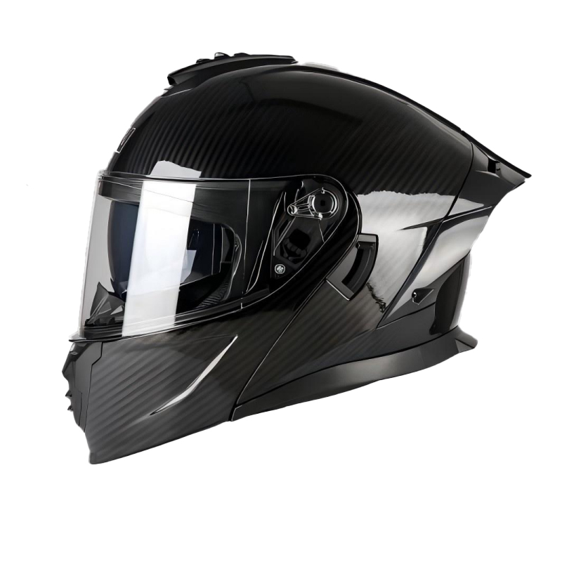 Patrón de fibra de carbono negro brillante