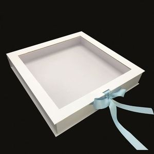 <strong>Custom</strong> Clear <strong>Window</strong> Packaging Boxes Magnetic Lid Cardboard Paper <strong>Display</strong> Product and Ribbon Gift <strong>Box</strong> <strong>With</strong> Pvc <strong>Window</strong> - Product Image 3