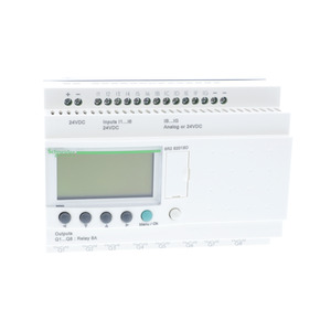 Nuevo controlador original SR2B201BD para Schneider Zelio Logic Modul PLC controlador VFD motor driver DC24V 12 (6 AI) entradas 8 salidas de relé