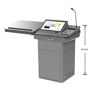Classroom <strong>Lectures</strong> Multimedia Conference All in One Touch Screen Digital Smart Podium Modern Lectern - Product Image 6