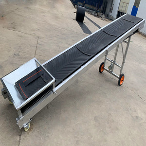 Transportador exprés pequeño para ladrillos de fertilizante de grano Carga y descarga conveniente Elevación y movimiento - Product Image 2