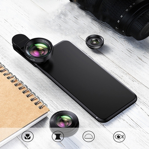 ミニ3in1携帯電話ズームレンズスーパー魚眼カメラスマートフォン用広角マクロレンズ - Product Image 4