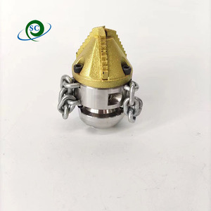 SS Rotating <strong>Blasting</strong> Nozzle High Pressure Pipeline Dredging Cleaning Diamond Nozzle Rope Chain Sling Rotating Sewer Nozzle - Product Image 1