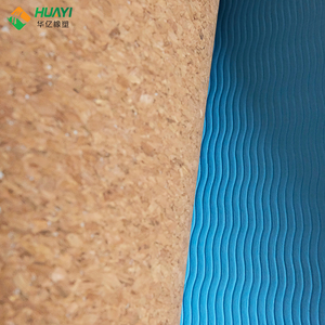 Huayi Eco-friendly Nature Cork and TPE <strong>Yoga</strong> Mat Customizable Fitness Mat Custom Logo