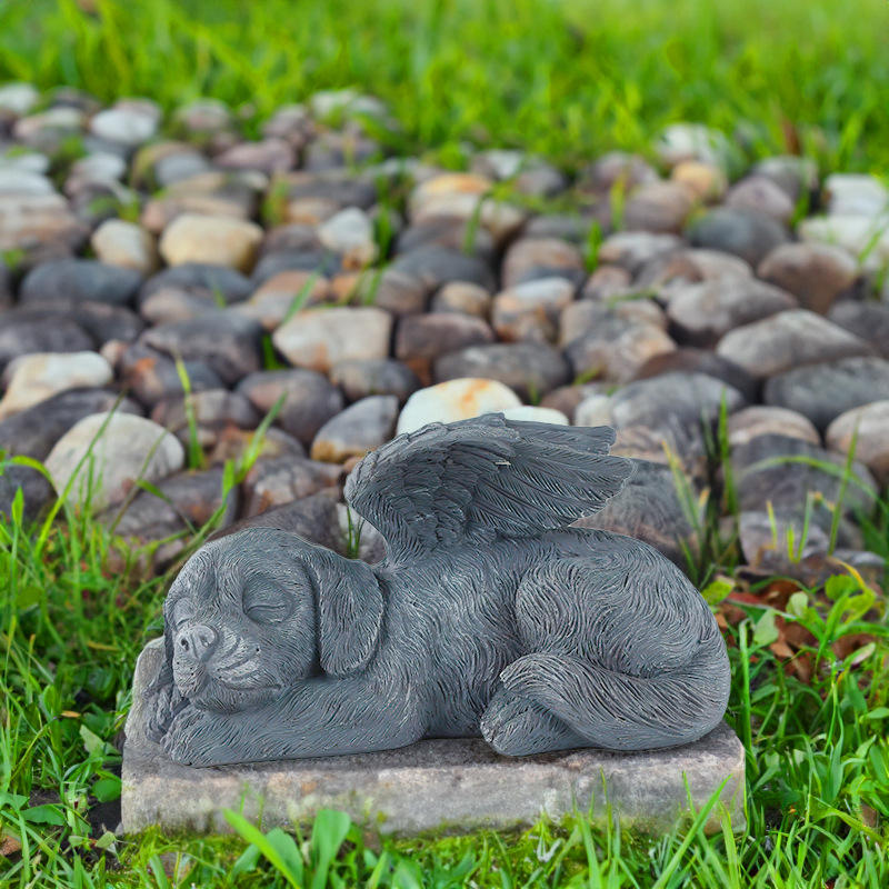 Little angel dog ornament