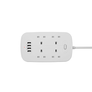 Recién llegado, enchufe de extensión de alimentación de salida UK de 4 vías multifunción con enchufe UK - Product Image 1