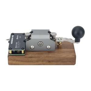 学習とトレーニングのためのミニCWキー黒クルミベースバージョン自動/手動モールスコード電信キー - Product Image 2