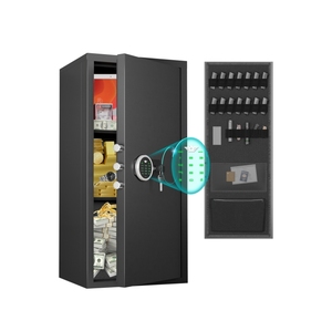 Archivos de oficina seguros de acero con llave Código electrónico de gran espacio Caja DE SEGURIDAD Hogar - Product Image 1