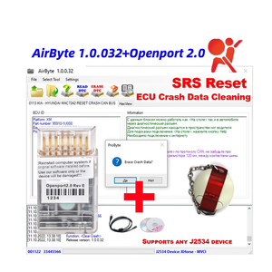 AirByte 1.0.0.32 <strong>Software</strong> With Openport 2.0 ECU Flash J2534 FULL Airbag Reset Tool for Can Bus Kline CRASH Clear ECU Programmer - Product Image 1