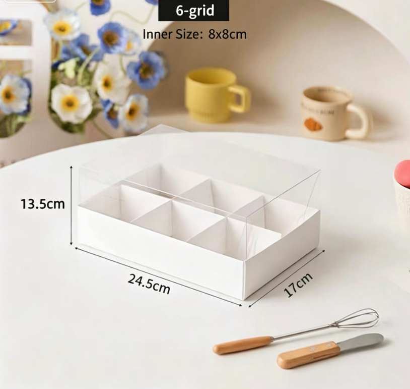 Caja alta de 6 compartimentos (material extra grueso)