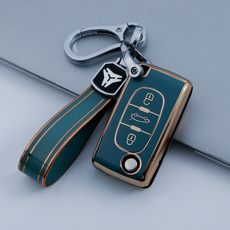 3 Button Blue + Keychain