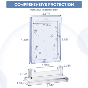 Toptan 35 PT standart boyut Uv koruma manyetik ticaret kart tutucu temizle sert kart kollu ticaret kartı vitrinin - Product Image 5