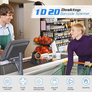 Eyoyo EY-8800 USB Wired Handsfree Desktop Screen Scanning QR <strong>Code</strong> 1D 2D Barcode Scanner for Warehouse Supermarket Retail Store - Product Image 5