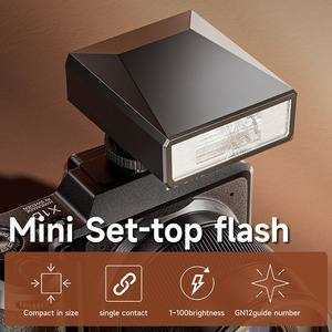 Mirrorless dolgu ışığı Mini flaş GN12 harici üst ışık için fotoğraf makinesi Film kamera hafif kamera dolgu ışığı - Product Image 2