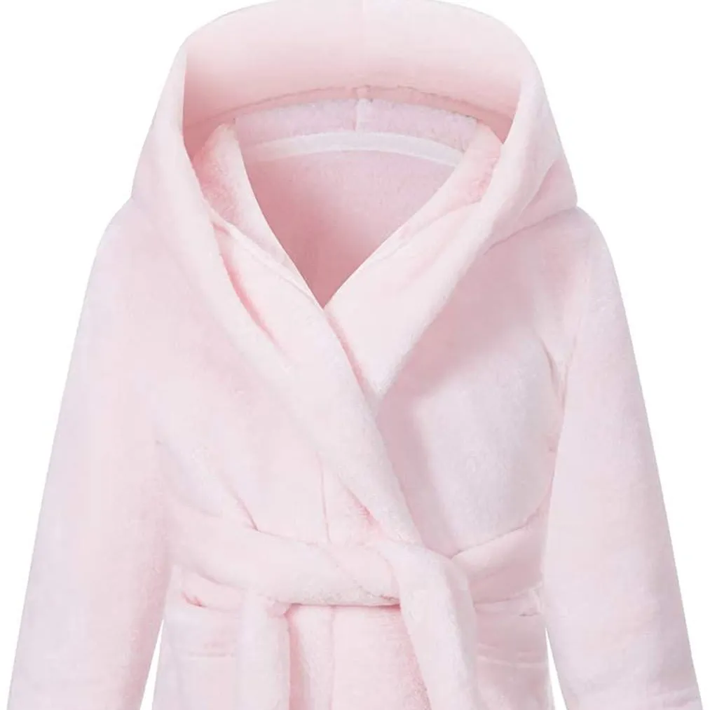 Offre Spéciale Robe Polyester unisexe peignoirs pour enfants femmes tissé plaine peignoirs de bain 100% coton plaine teint hiver maison vêtements femmes