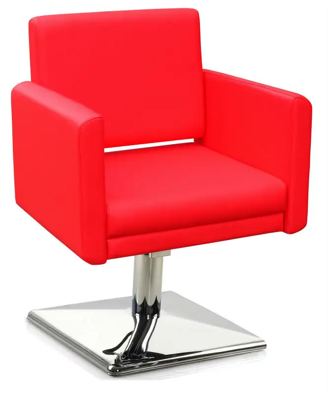 Sedie da salone di colore rosso salone di bellezza negozio di barbiere styling durevole sedia per lo styling
