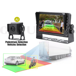 Sistema de cámara AI de alarma BIBI con detección de vehículos peatonales vista trasera lateral cámara de marcha atrás - Product Image 1