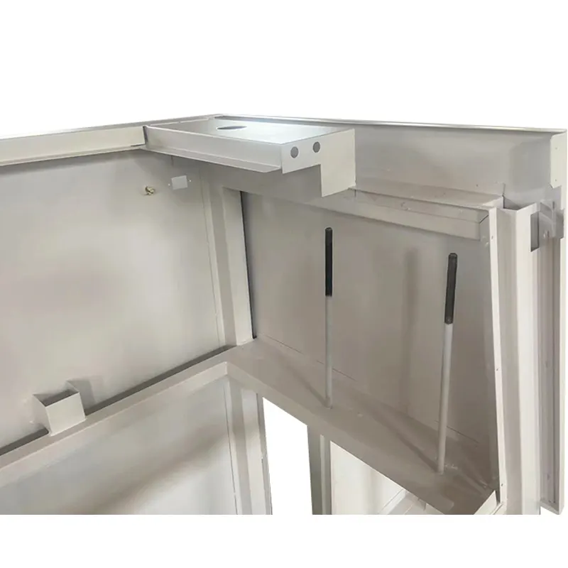 Caixa de metal para disjuntor de armário de controle industrial, caixa de aço inoxidável automática aberta para uso externo à prova de intempéries