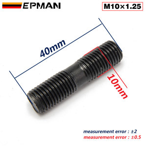 EPMAN Turbo çıtçıt + kilit somun Turbo manifoldu başlık flanş montaj saplama cıvata konu M8 X 1.25 M10 X 1.25 - Product Image 4