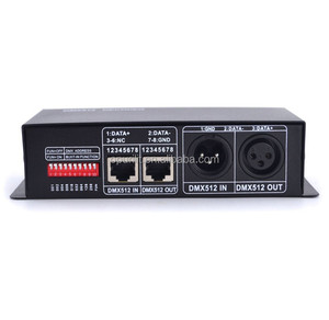 Оптовая продажа 3-канальный Rgb RGBW DMX512 декодер 4CH x 8A декодер светодиодный контроллер 4-канальный драйвер RGBW Светодиодная лента DC 12V - 24V