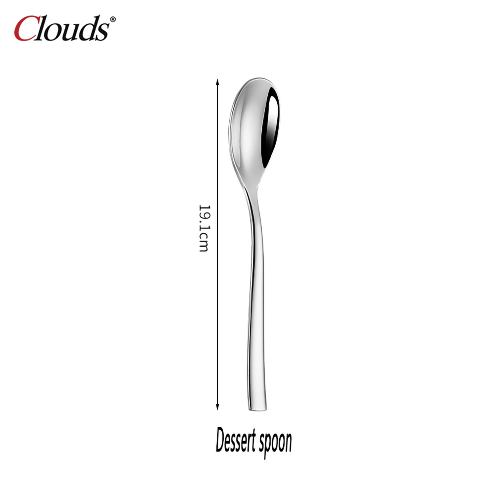 Silvery-Dessert spoon