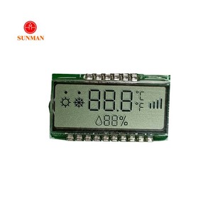 Kunden spezifische kleine tn positive reflektierende numerische 7-Segment-LCD-Temperaturanzeige LCD keine Hintergrund beleuchtung für Thermostat - Product Image 2