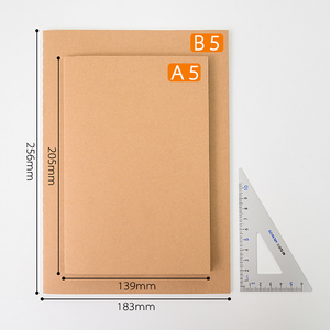 批发A4 A5 B5牛皮纸封面日记本笔记本素描本缝纫学生学校学生练习册 - Product Image 5