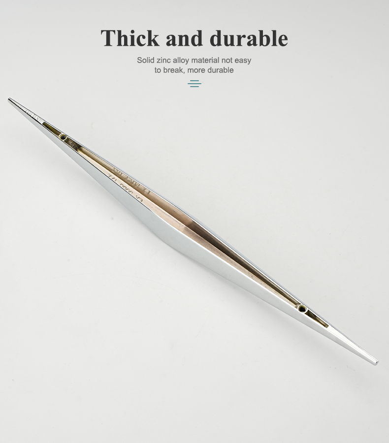 New Design decorative cabinet drawer zinc alloy handle chrome 192mm Cupboard Door Pulls