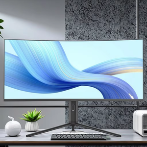 34インチ3440*1440曲面スクリーンコアI5プロセッサモノブロックAIOデスクトップコンピュータ16GB RAM 512GB SSDリフティングベース1台のPC - Product Image 1