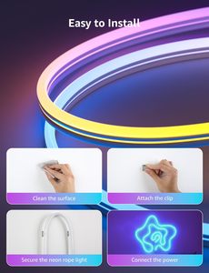 Sıcak satış akıllı LED ışık 5M müzik Sync için Bluetooth kontrolü ile TV arkaplan ışığı oyun oturma odası yatak dekorasyon - Product Image 5