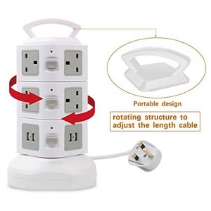 Best Selling 11 Way <strong>2</strong> USB Ports Electrical Plug <strong>Socket</strong> <strong>Multi</strong> Plug <strong>Socket</strong> Universal Plug <strong>Socket</strong> - Product Image 6