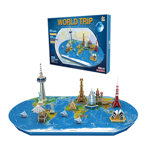 <span class=keywords><strong>Pop</strong></span> <span class=keywords><strong>Out</strong></span> Tòa Nhà Nổi Tiếng DIY Bọt Giấy Câu Đố Bản Đồ Thế Giới <span class=keywords><strong>3D</strong></span> Với 136 Cái - Product Image 3