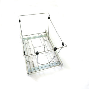 厨柜下的双拉出垃圾桶滚出滑动垃圾箱容器 - Product Image 6