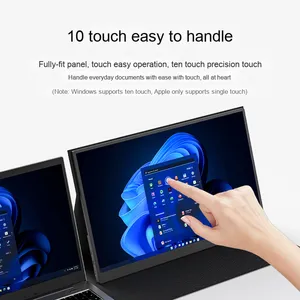 EIMIO 23,8 дюймов 4 К 180 Гц портативный ЖК-дисплей сенсорный игровой монитор для компьютера и PS5 внешний расширенный экран