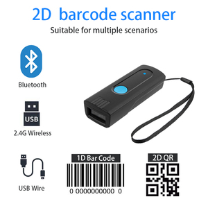 Tragbarer 1D 2D QR-Code BT drahtloser Barcode-Scanner Handheld-Barcode-Leser für Teile des IOS Android pos Registrier kassen systems - Product Image 3