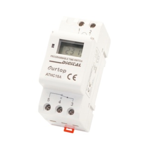 เครื่องควบคุมเวลา ATHC20A ตัวตั้งเวลาจอแสดงผล LCD เครื่องควบคุมเวลาแบบตั้งโปรแกรมได้สวิตช์จับเวลาแสงไฟอิเล็กทรอนิกส์
