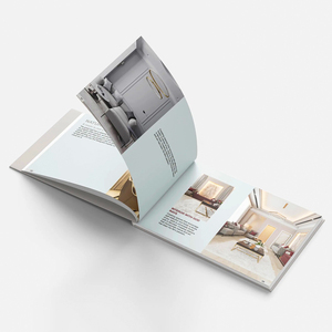 定制公司介绍设计全彩印刷无线装订马鞍线小册子 - Product Image 2