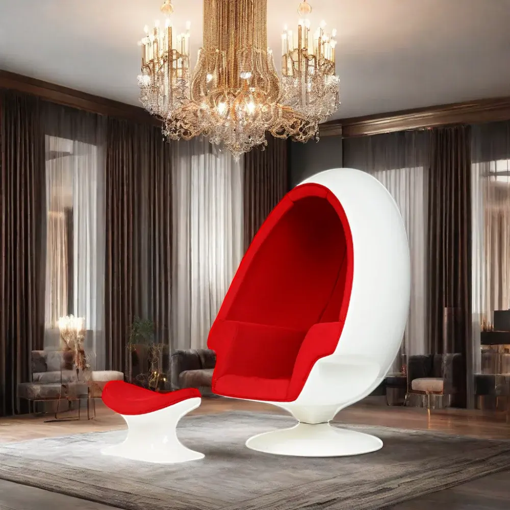 möbel hersteller foshan lounge pod bubble chair fiberglas gepolsterter runder ball stuhl sex sessel sofa