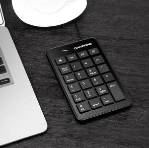 D500 Chocolate Multimedia <strong>USB</strong> Wired <strong>Numeric</strong> <strong>Keyboard</strong> Financial Bank Securities Notebook <strong>Keypad</strong> - Product Image 3