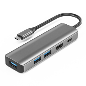 ฮับ USB-C 7-in-1 4K HDTV, ชาร์จ PD100W, 2 * USB พอร์ต3.0 typc ฮับ USB 3.0อ่านการ์ด sd/tf - Product Image 4