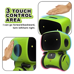 AT001 interaktif Robot oyuncak çocuklar akıllı konuşan sesli komut kontrol dokunmatik sensör robotik oyuncaklar - Product Image 4