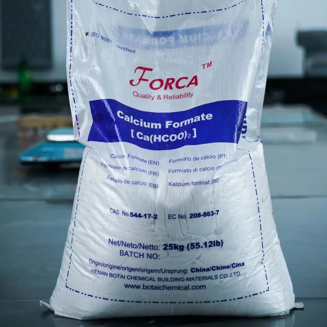 544-17-2 FORCA formiato di calcio in polvere per migliorare la qualità della carne additivo per mangimi per polli da carne formiato di calcio henan