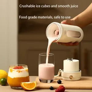 Taşınabilir sıkacağı ve Blender 10 bıçakları mikser ezilmiş buz 350ml USB tip-c Mini mikser meyve suyu şişesi Blender Blender mutfak - Product Image 3