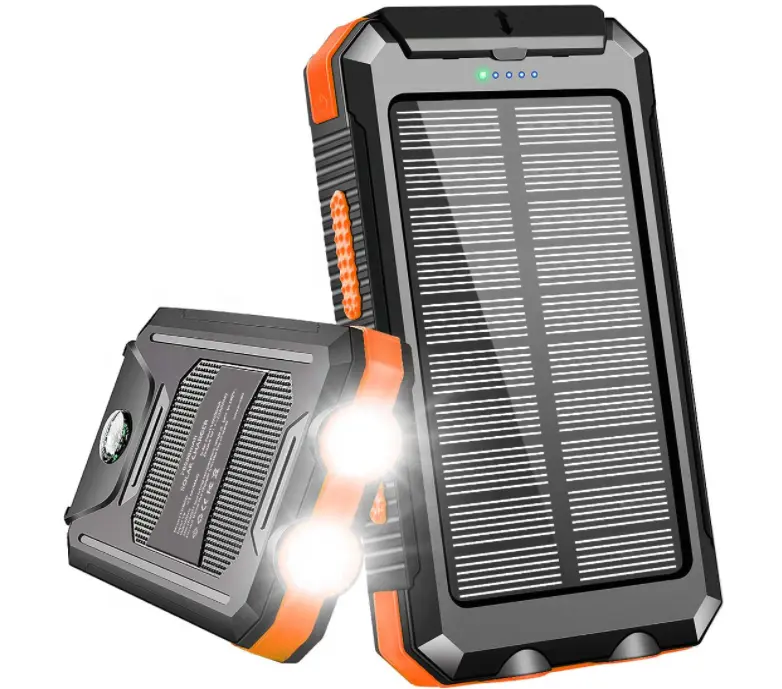 10000mah/20000mAh S11 con la banca esterna di potere della batteria del caricatore doppio del telefono cellulare di USB del Powerbank portatile del pannello solare con luce