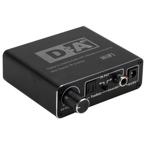 Nuevo convertidor de fibra óptica digital a analógico coaxial a decodificador de audio de 5,1 canales 3,5 Ajuste de correa de auriculares