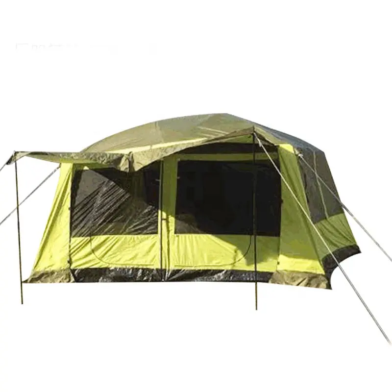 Yağmur geçirmez ve nem geçirmez özellikleri ile iki yatak odası bir yaşam oda çadırı açık kamp aile otomatik çadır