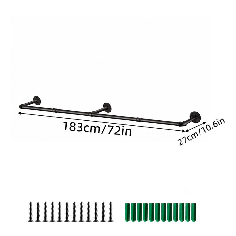 Three flanges in black